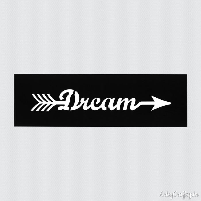 Dream Arrow Sentiments Stencil