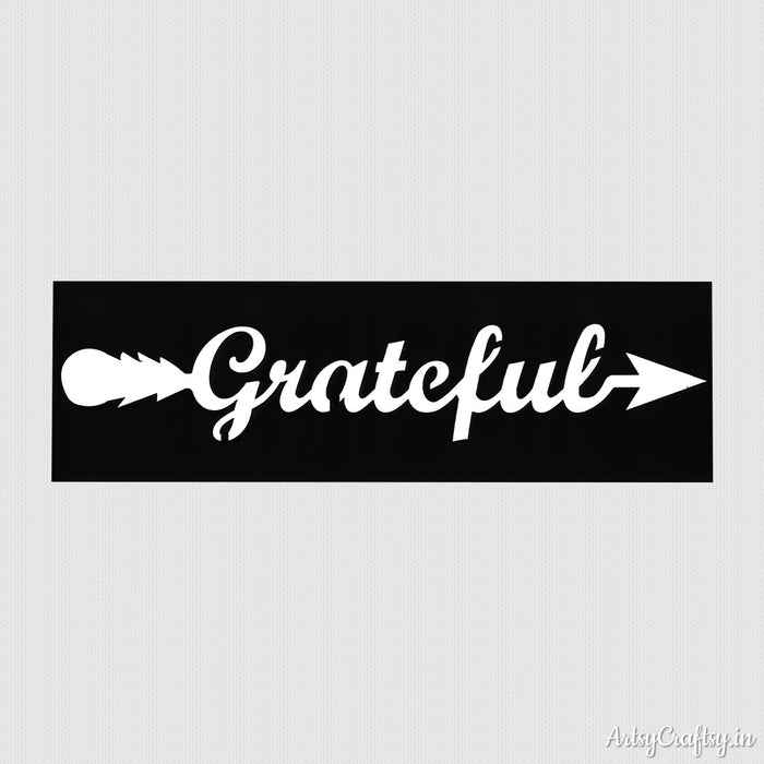 Grateful Arrow Sentiments Stencil