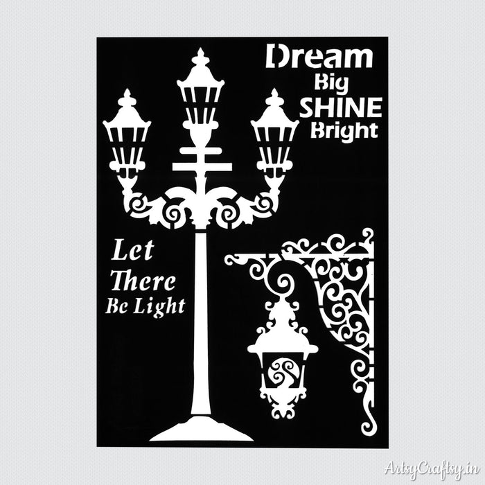 Dream Big Shine Bright Decor Stencil