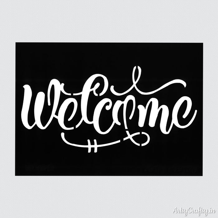 Welcome Sentiments Stencil
