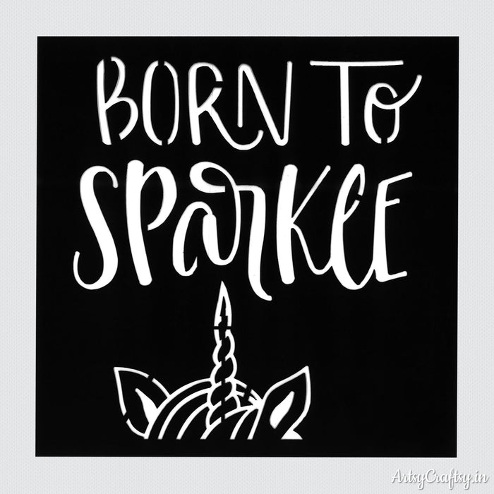 Born to Sparket Sentiments Stencil