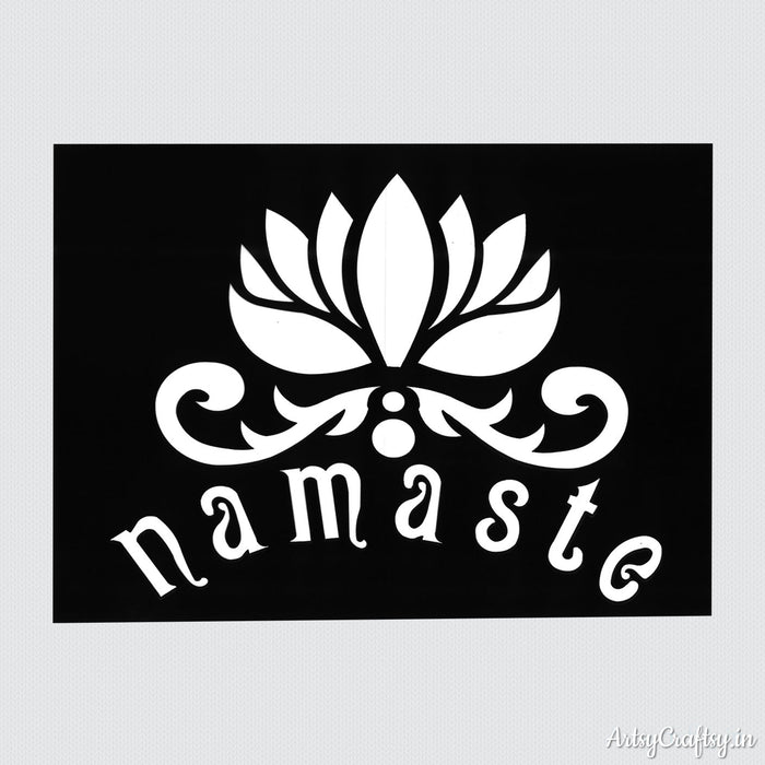 Namaste Decor Stencil