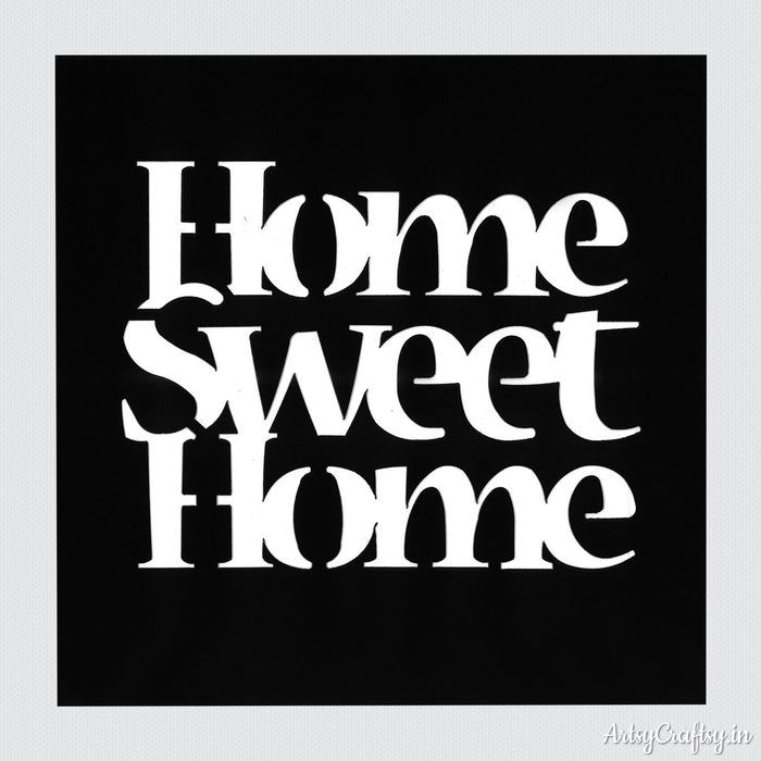 Home Sweet Home Sentiments Stencil
