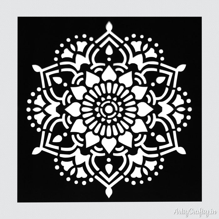 Mandala Stencil by ArtsyCraftsy, Shop Wide Range of Stencils Online —