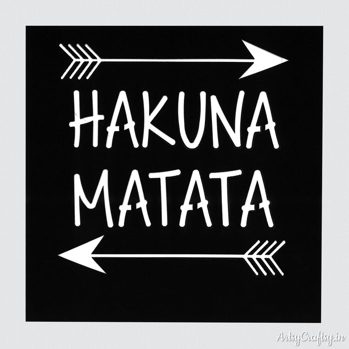 Hakuna Matata Decor Stencil