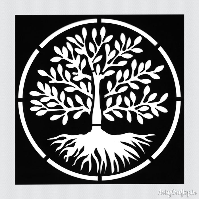 Bodhi Tree Decor Stencil