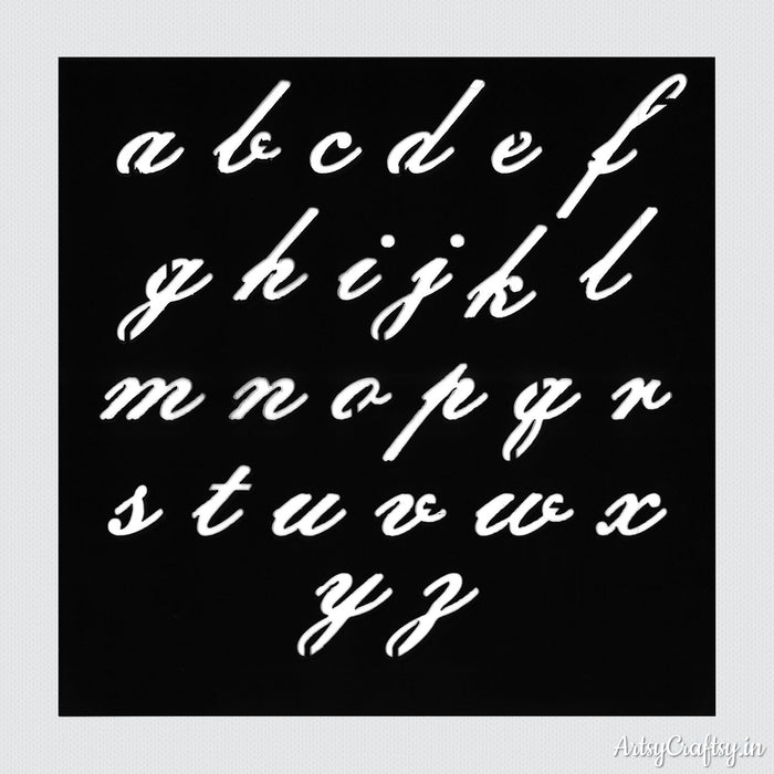 Lowercase Alphabet Stencil