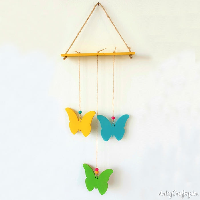 Three Butterfly Decorative Wall Hanging