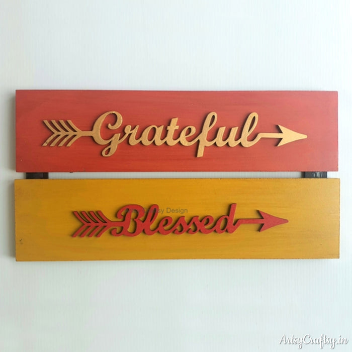 Grateful & Blessed Wall Decor