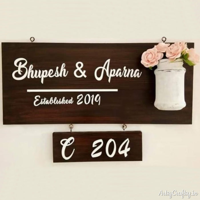 Name Plate Handcrafted