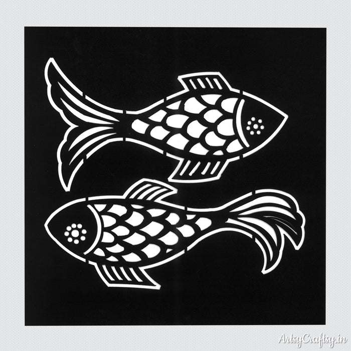 Fish Design Stencil