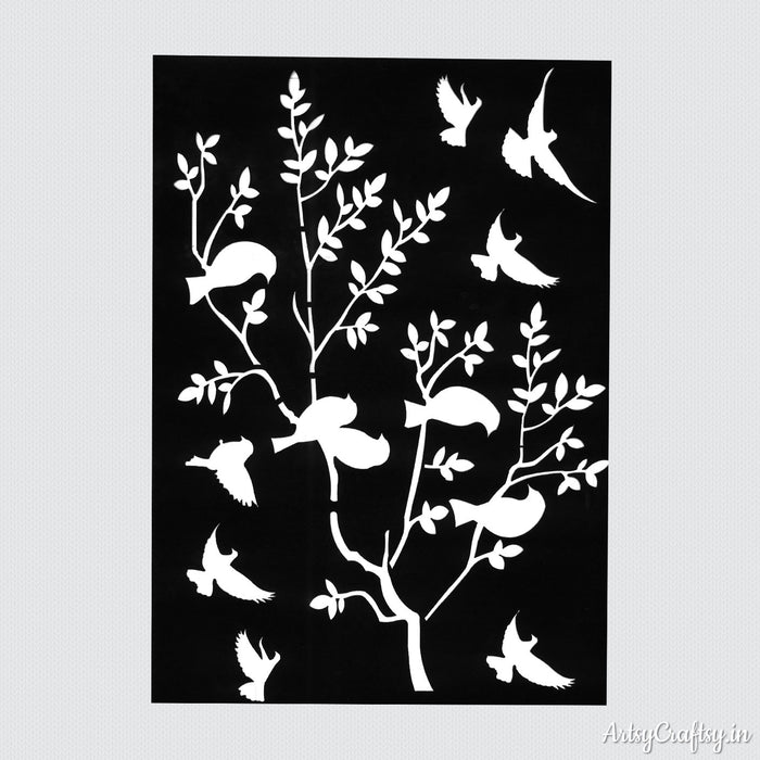Tree Branch Design Stencil