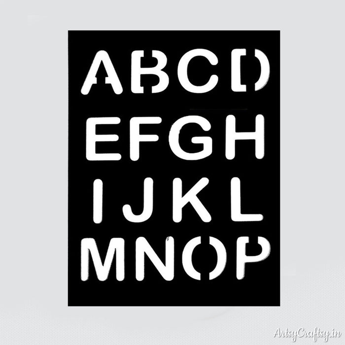 Capital Alphabet stencil