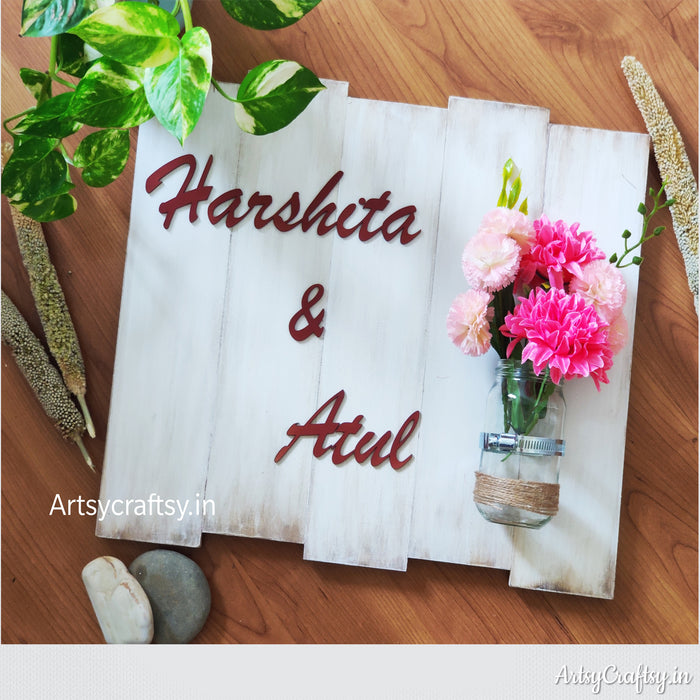 Handcrafted Jar Nameplate | Nameplates | Artsy Craftsy