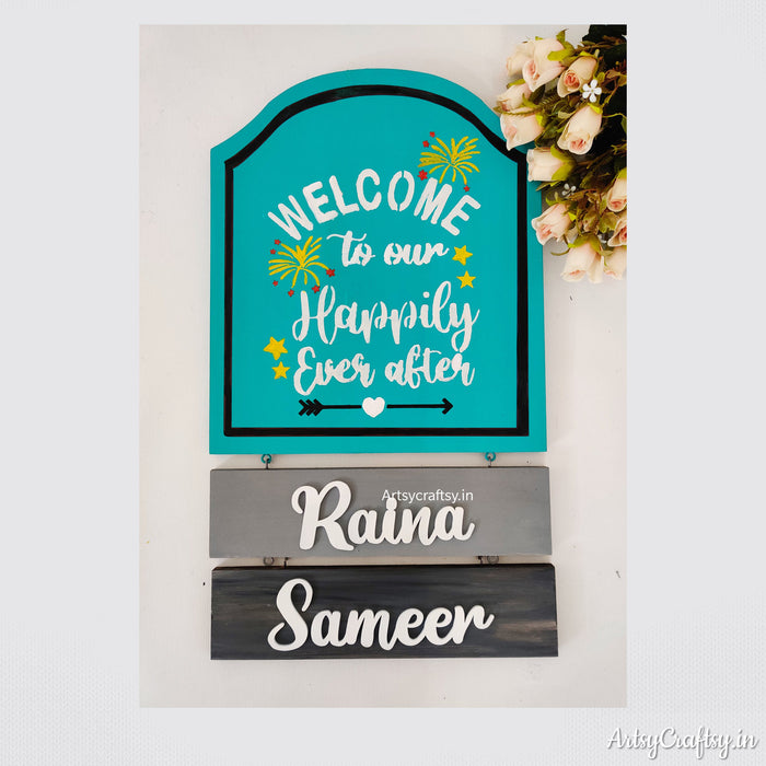 Handcrafted Hanging Nameplate | Nameplates | Artsy Craftsy
