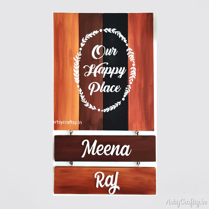 Personalized Handcrafted Nameplate