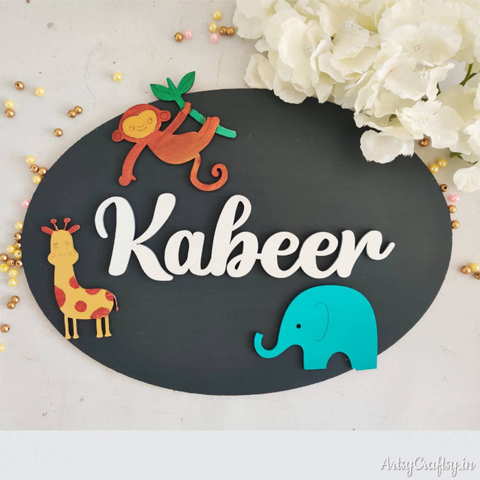 Handcrafted Nameplate for Kids | Nameplate | Artsy Craftsy