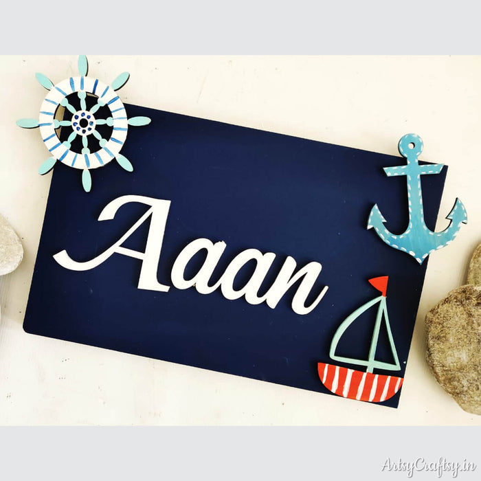 Handcrafted Nameplate for Kids | Nameplate | Artsy Craftsy