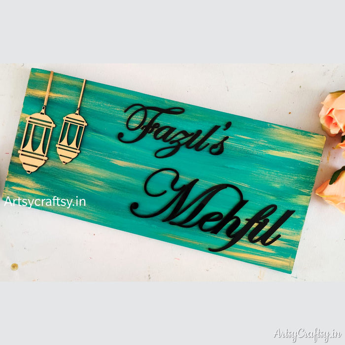 Handcrafted Distressed Nameplate | Nameplate | Artsy Craftsy