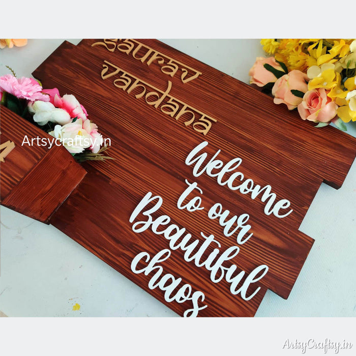 Handcrafted Planter Nameplate | Nameplate | Artsy Craftsy