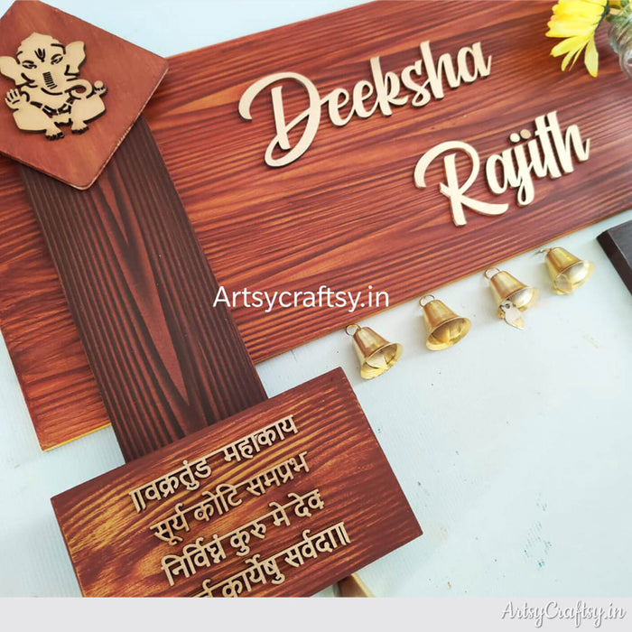 Handcrafted Nameplate | Nameplate | Artsy Craftsy