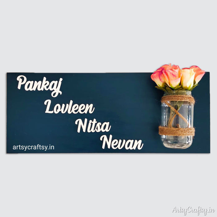 Handcrafted Jar nameplate | Nameplate | Artsy Craftsy