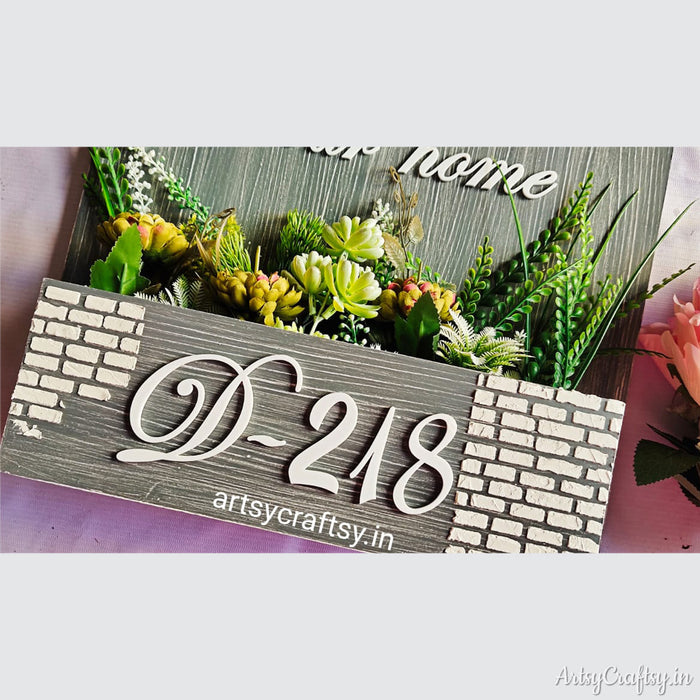 Name Plate with Planter