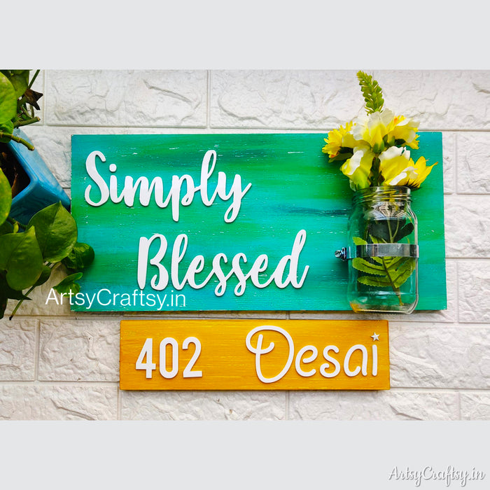 Personalized | Handcrafted nameplate | Nameplate | Artsy Craftsy